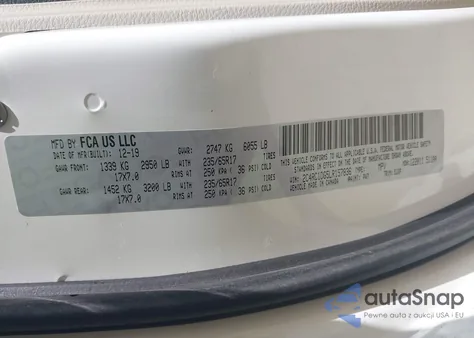 2020 Chrysler Voyager Lxi from USA, damaged, VIN 2C4RC1DG5LR157836